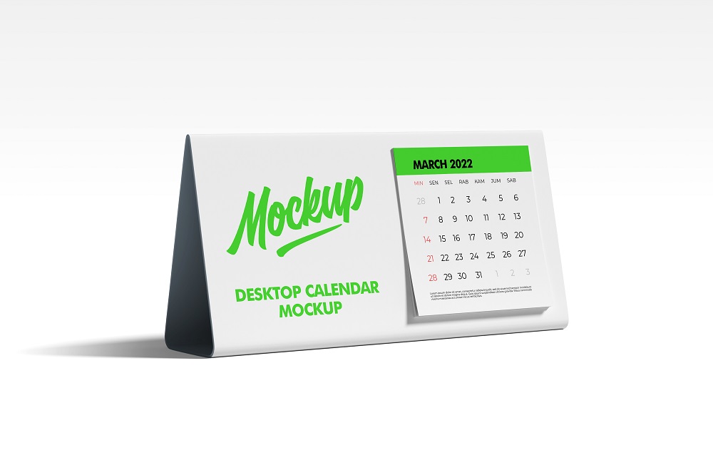 Desktop Calendar Mockup