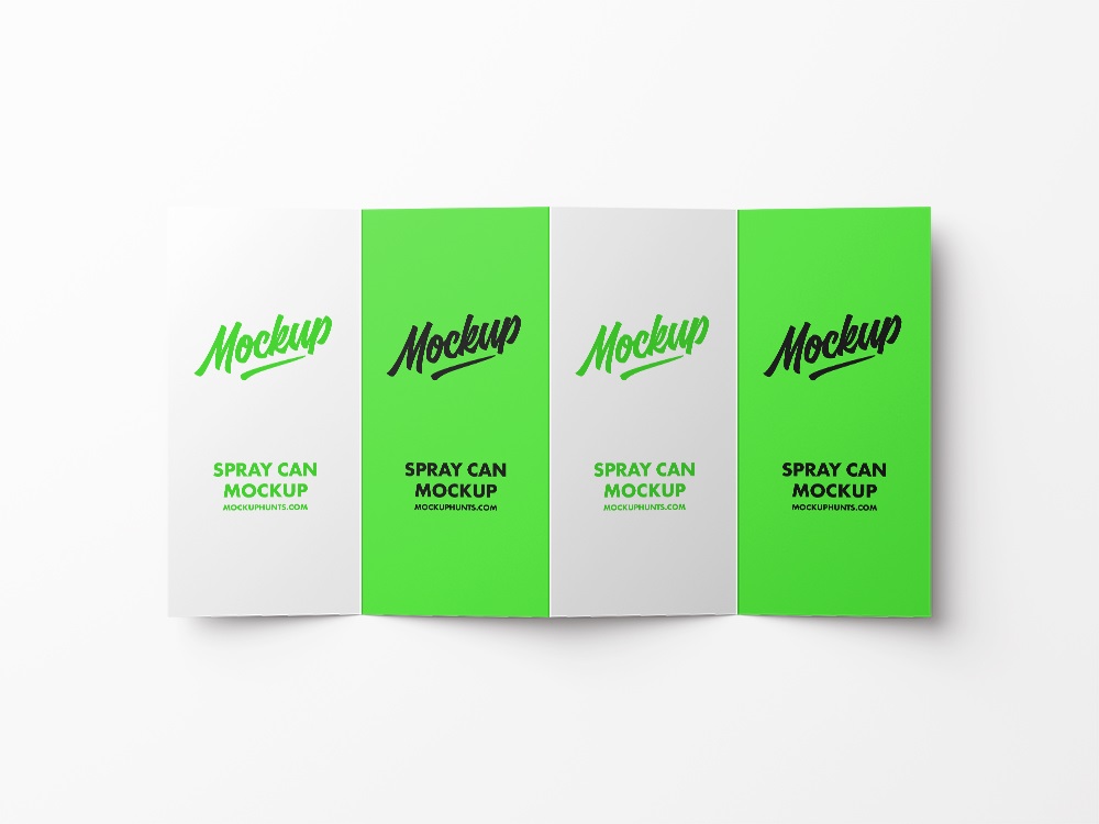 Premium 4-Fold Brochure Mockup