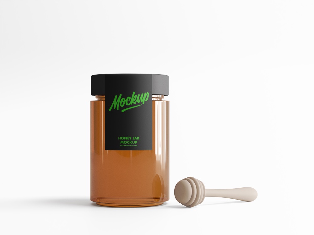 Honey Jar Package Mockup