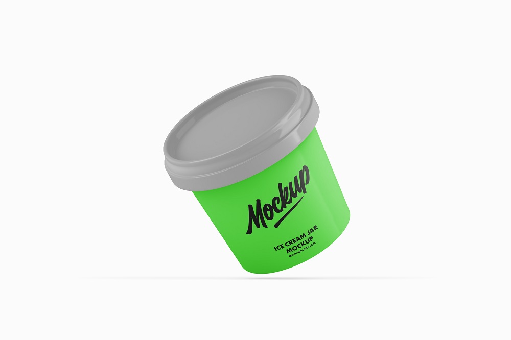 Ice Cream Jar Packaging Mockups