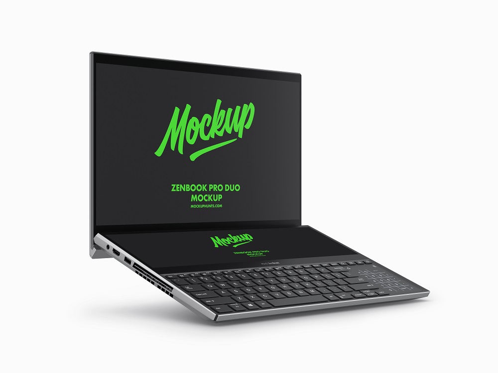 Premium ZenBook Pro Duo Mockups