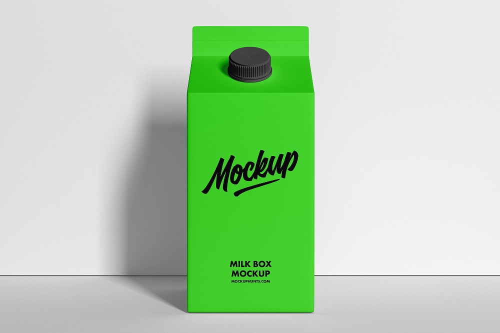 Premium Milk Carton Packaging Mockups