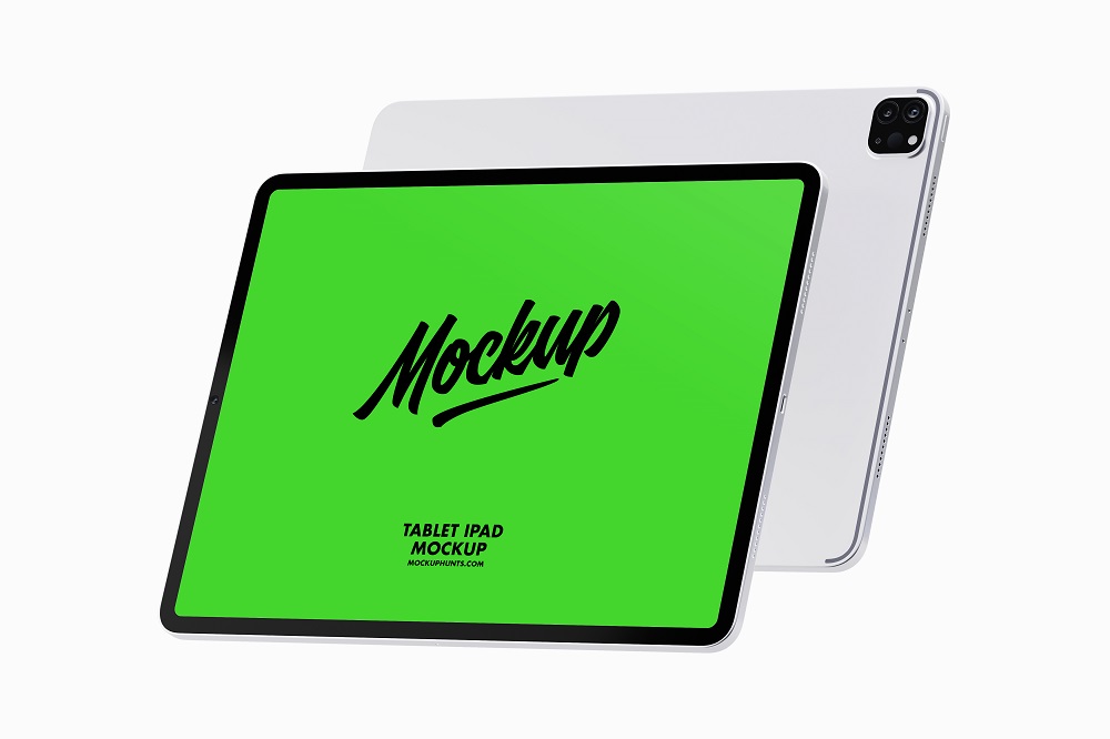 Premium Isometric Tablet Mockups