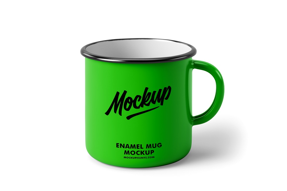 Premium Classic Enamel Mug Mockups