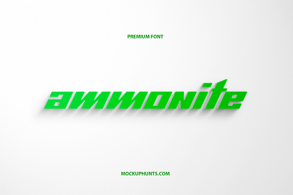 Premium Ammonite Display Font