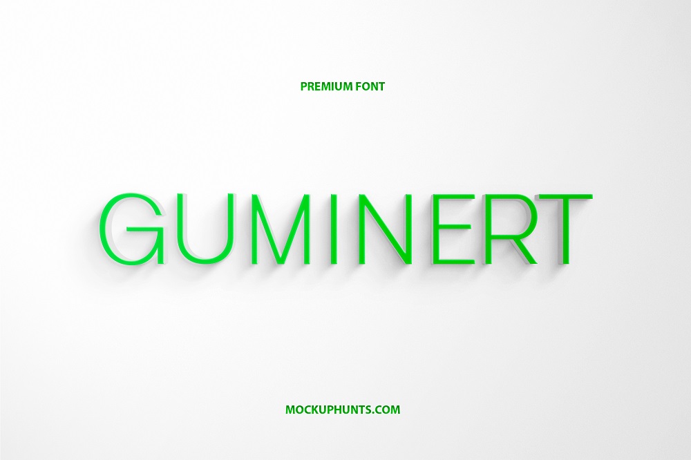 Premium Guminert Sans Serif Font