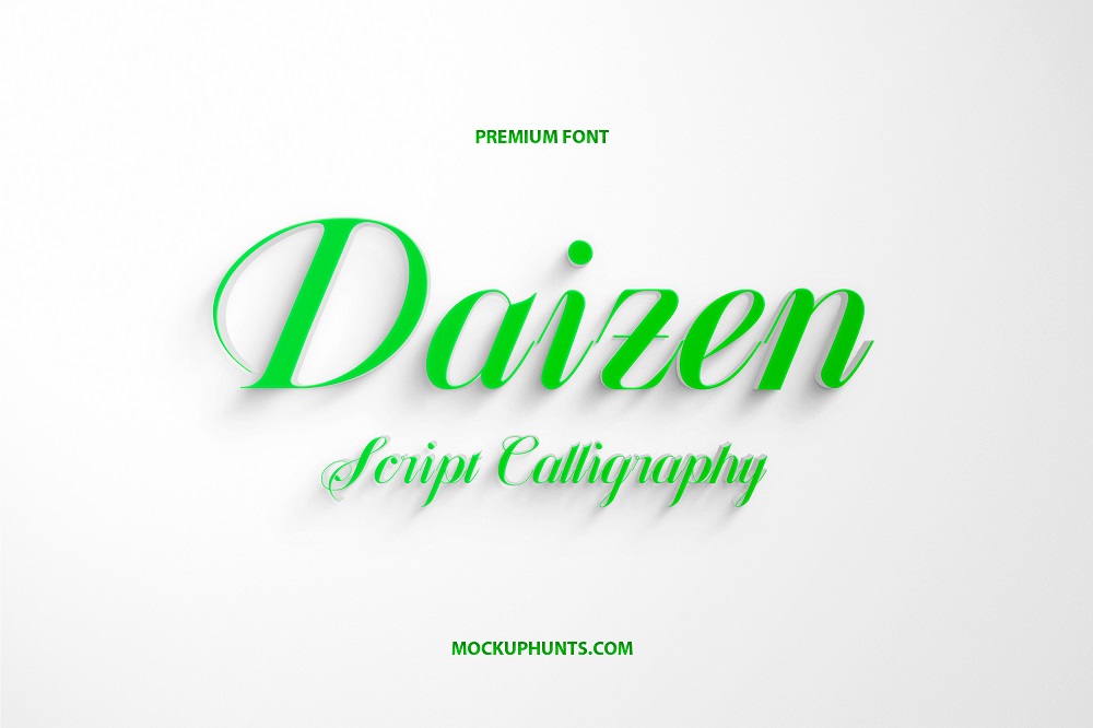 Premium Daizen Script Calligraphy Font