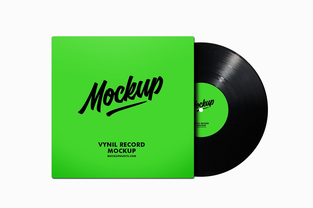 Premium Simple Vinyl Record Mockups