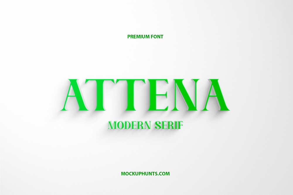 Premium Attena Modern Serif Typeface